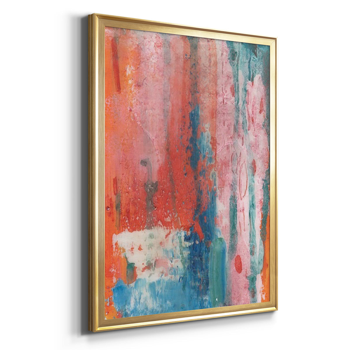 Spring Step I - Modern Framed Canvas Print