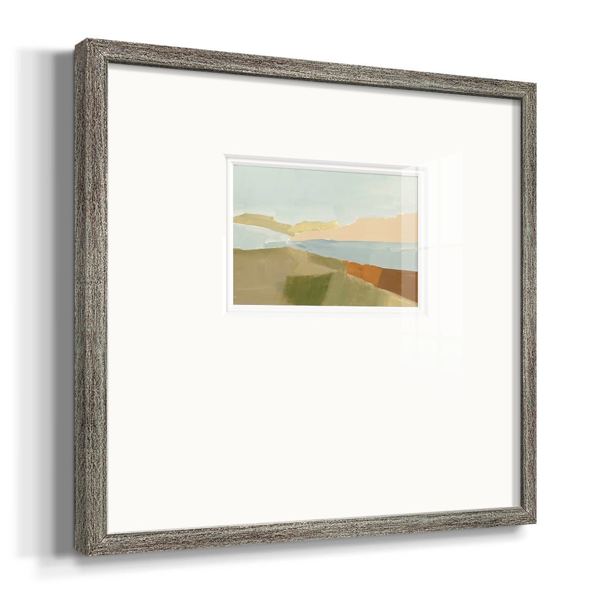 Stacked Landscape III Premium Framed Print Double Matboard