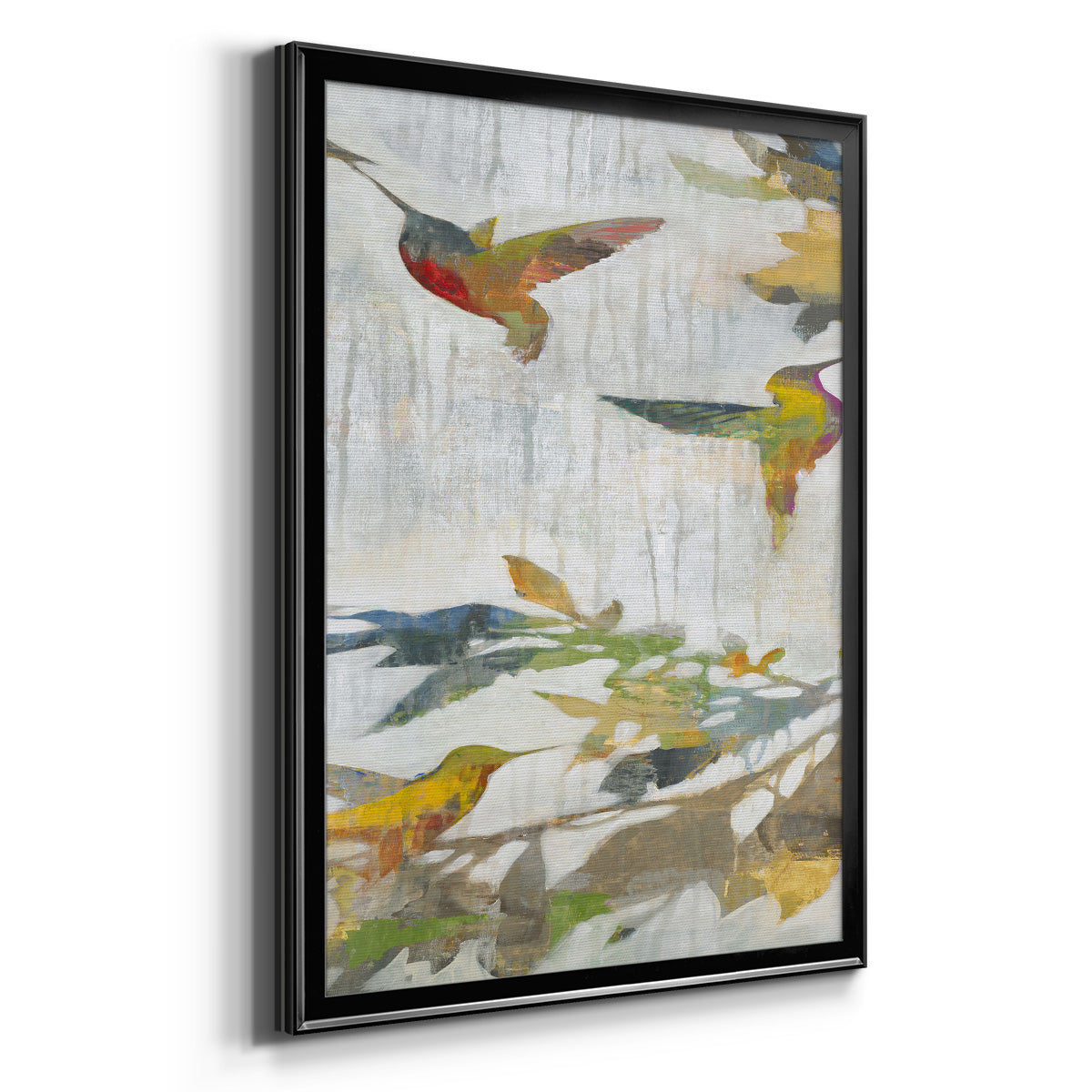 Garden Party V2 - Modern Framed Canvas Print