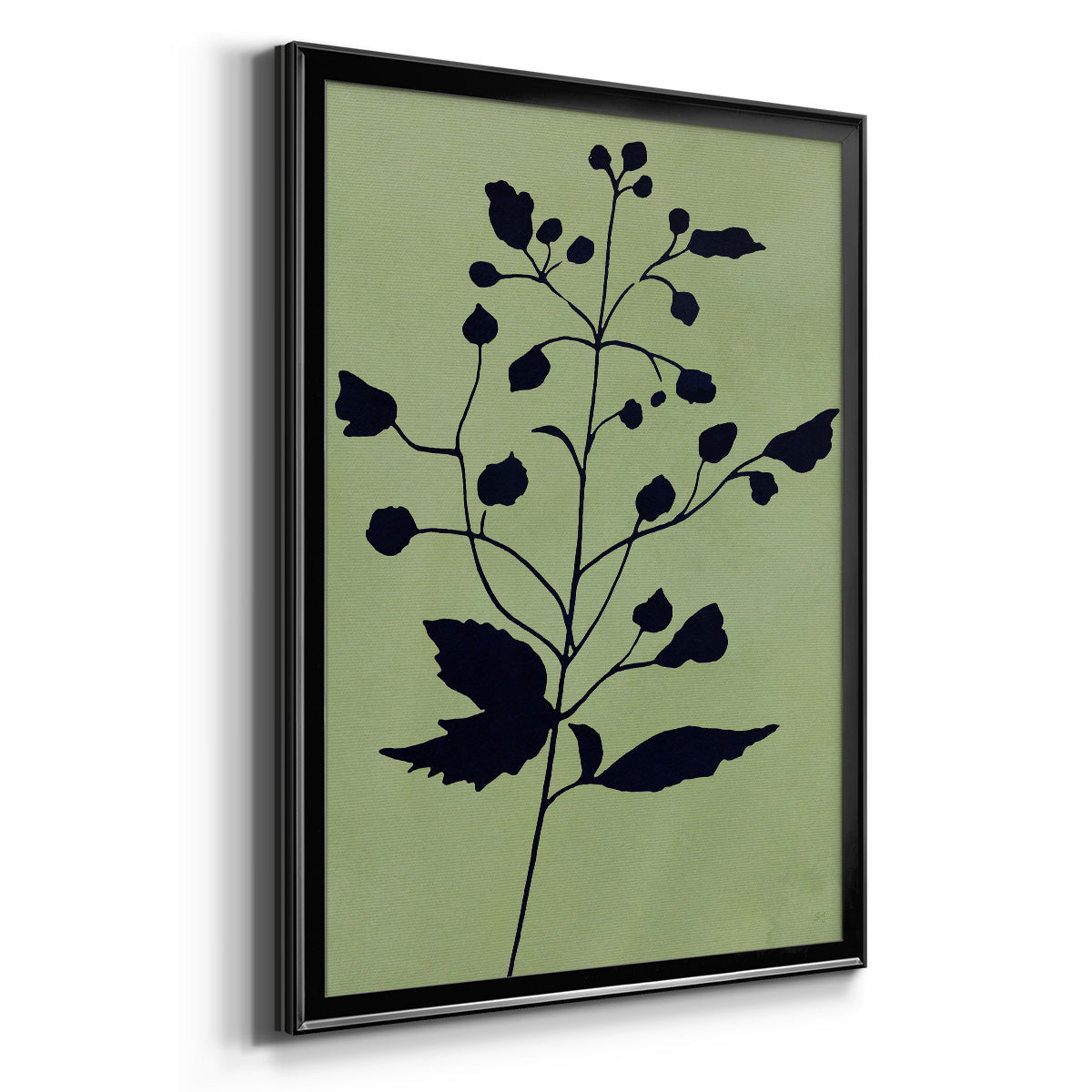 Earthly Botanical II - Modern Framed Canvas Print