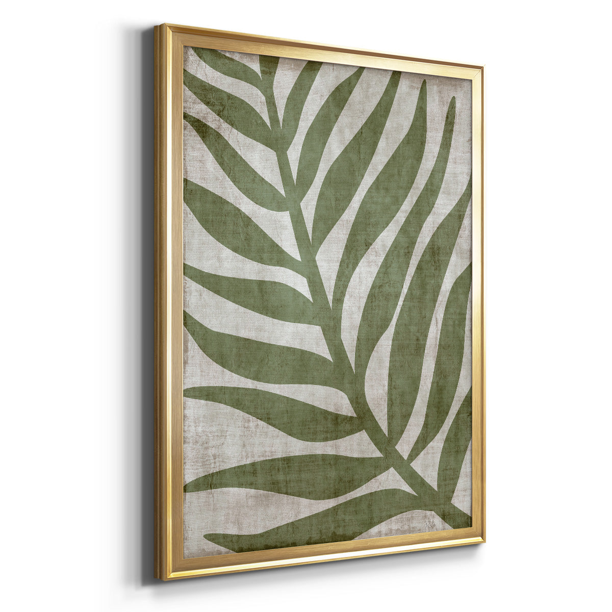 Island Greenery I - Modern Framed Canvas Print