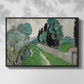 Landscape with Cypresses and Olive Trees near Nice, c. 1918 - Floater Framed Canvas Print