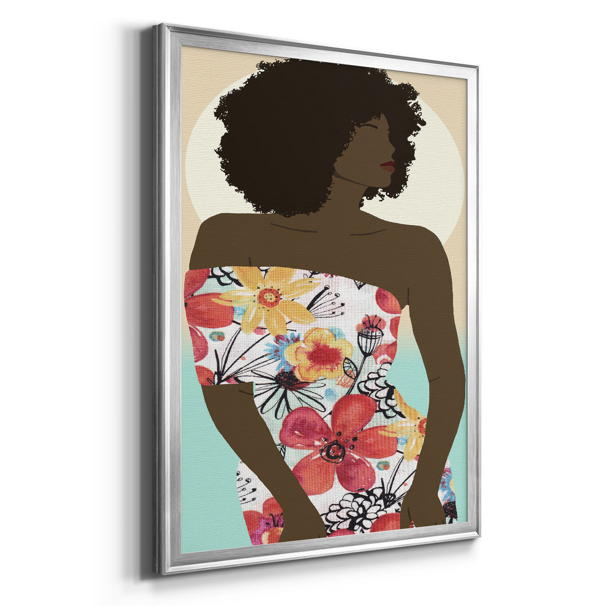 You Go Woman II - Modern Framed Canvas Print