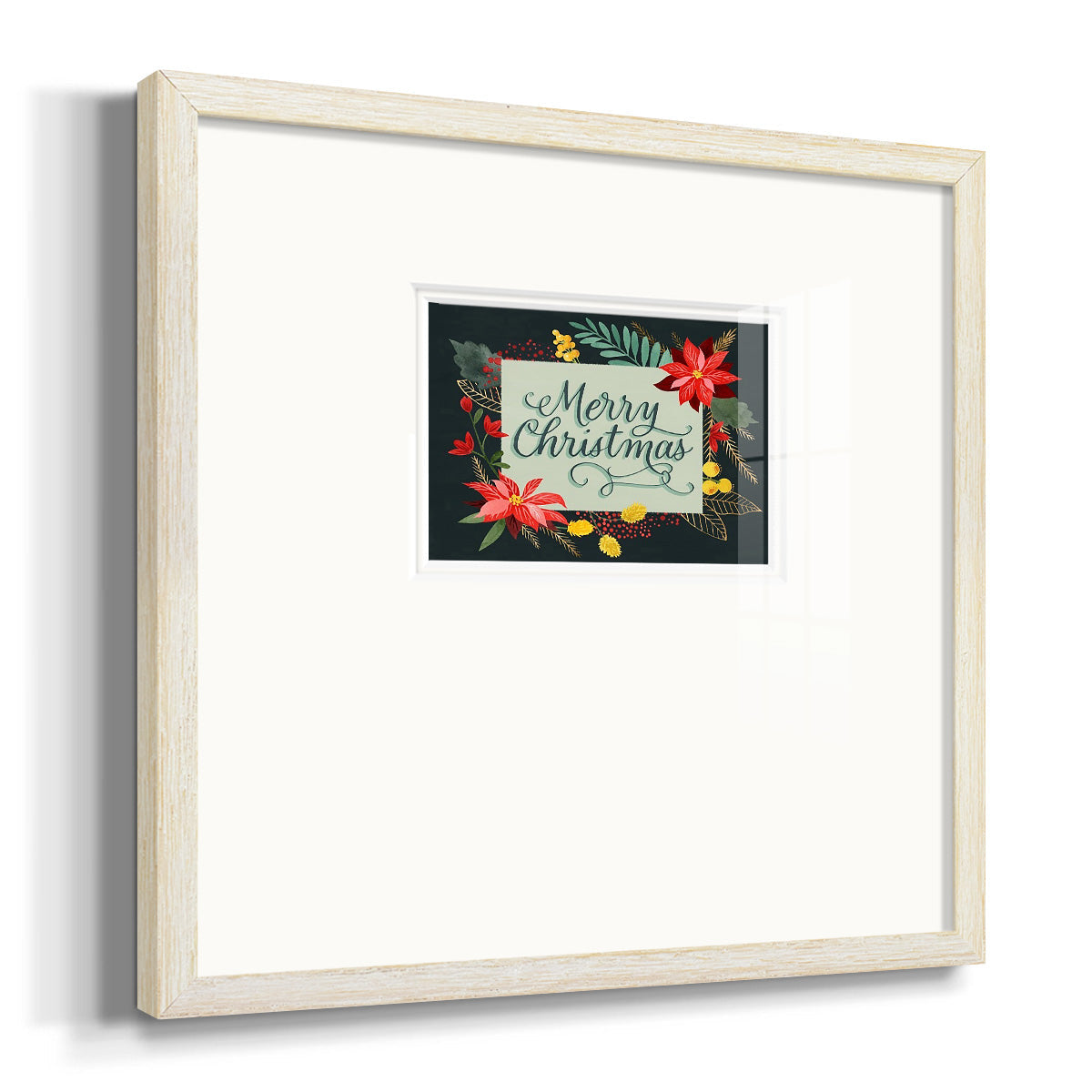 Bright Christmas Night  I Premium Framed Print Double Matboard