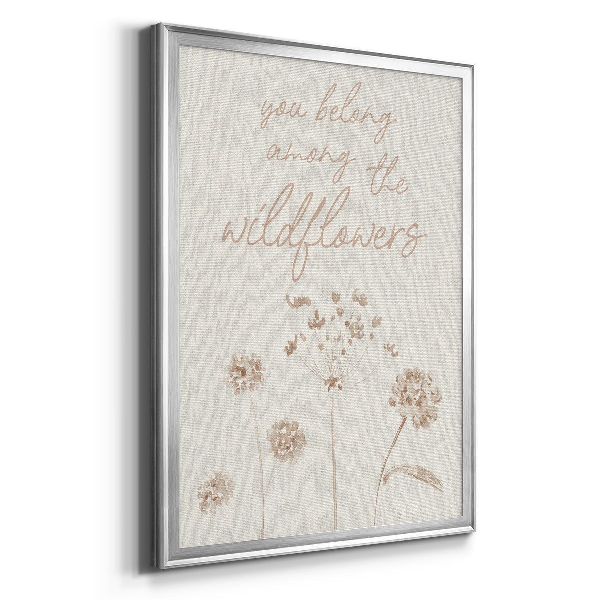 Wildflowers - Modern Framed Canvas Print