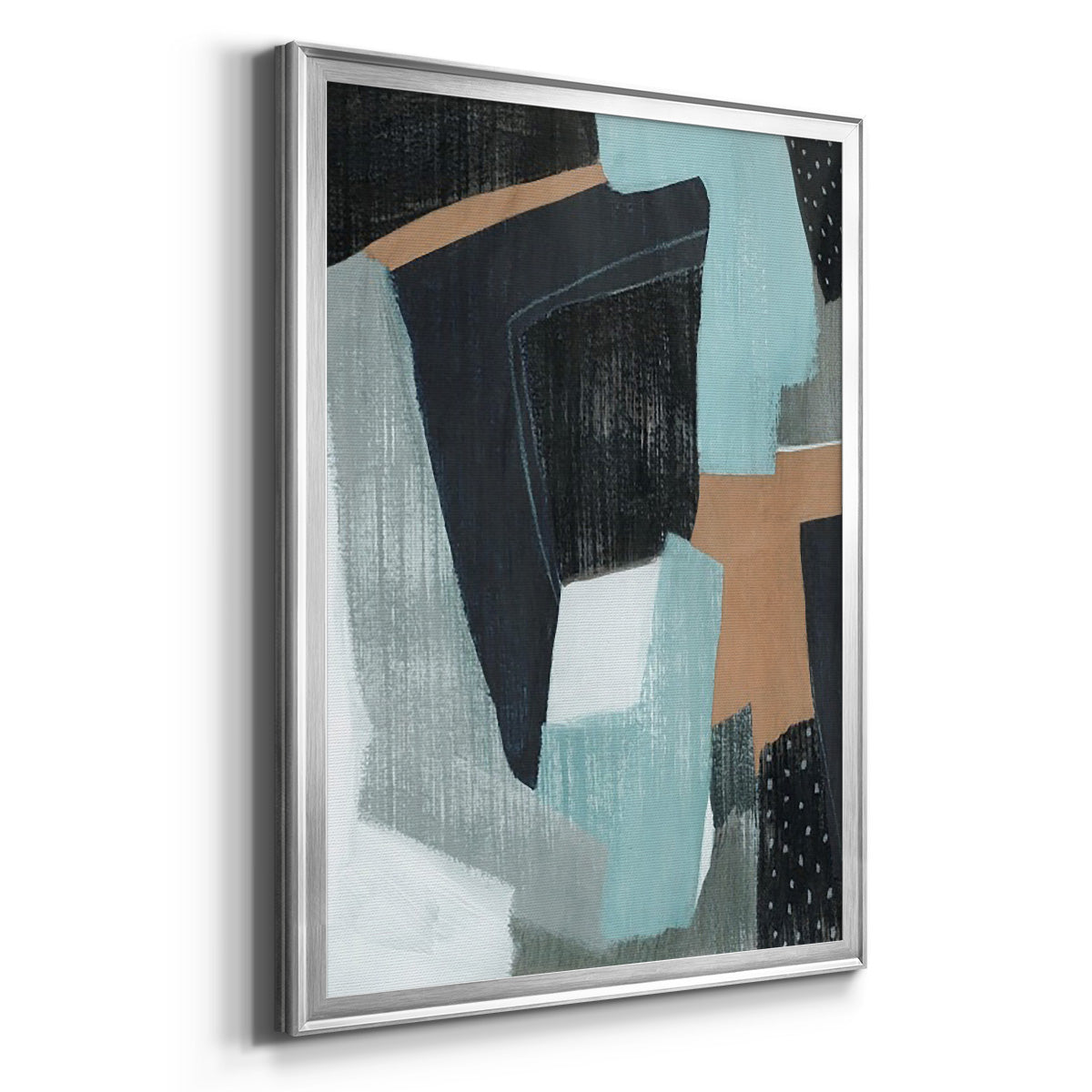 Tangerine Lagoon II - Modern Framed Canvas Print