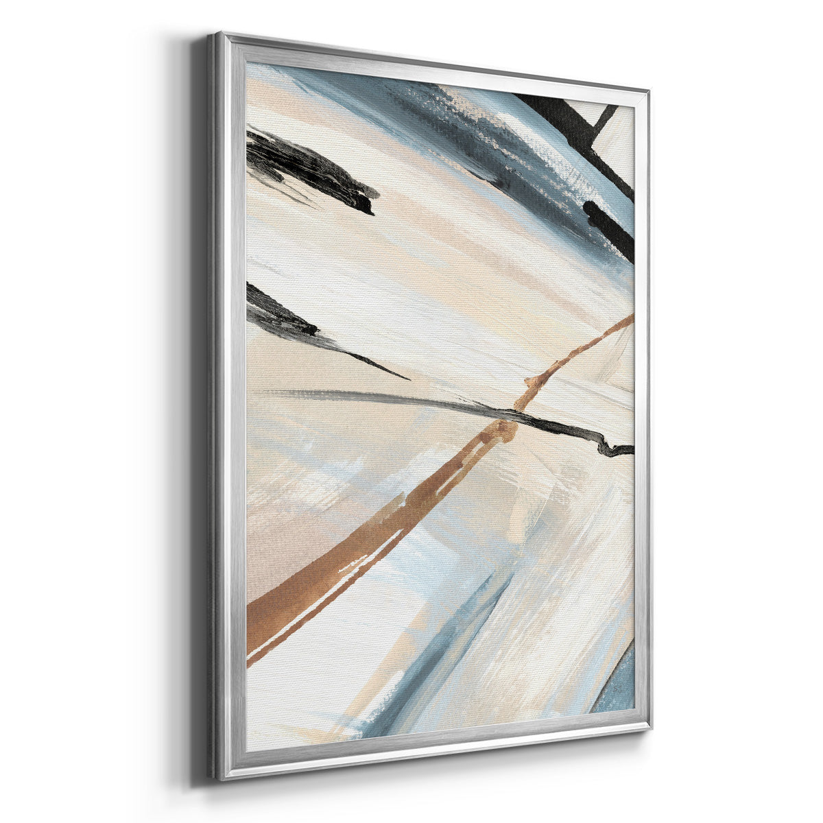 Dancing Wind Revisit II - Modern Framed Canvas Print