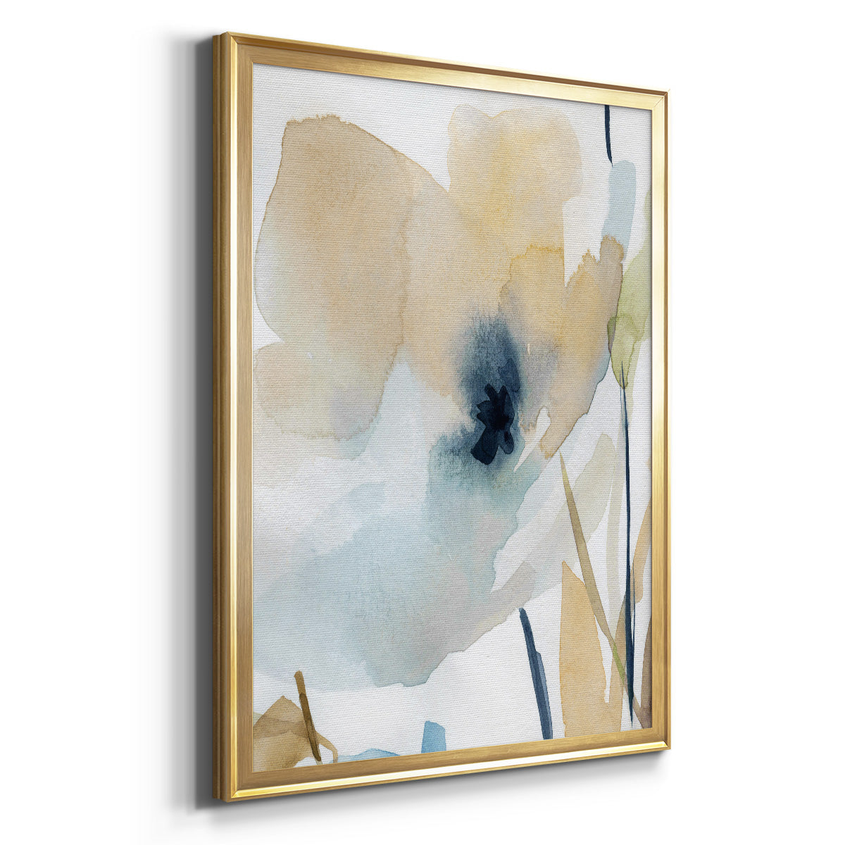 Blooming Wash II - Modern Framed Canvas Print