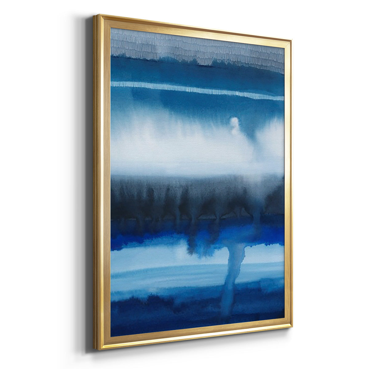 Deep Blue Shore I - Modern Framed Canvas Print