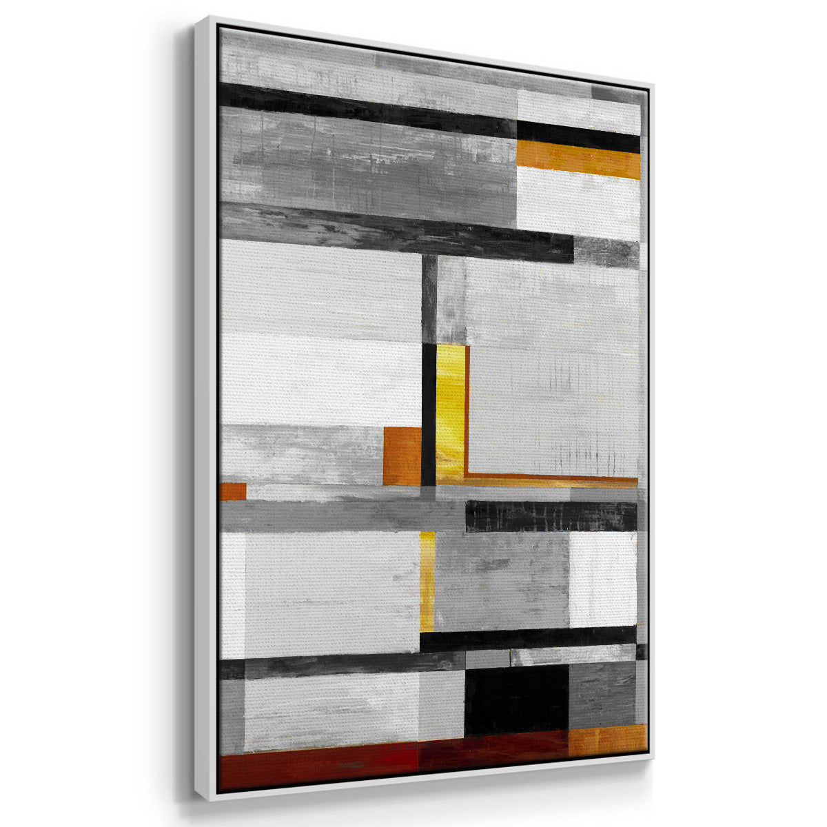 Retro Spectrum V7 - Framed Premium Gallery Wrapped Canvas L Frame - Ready to Hang