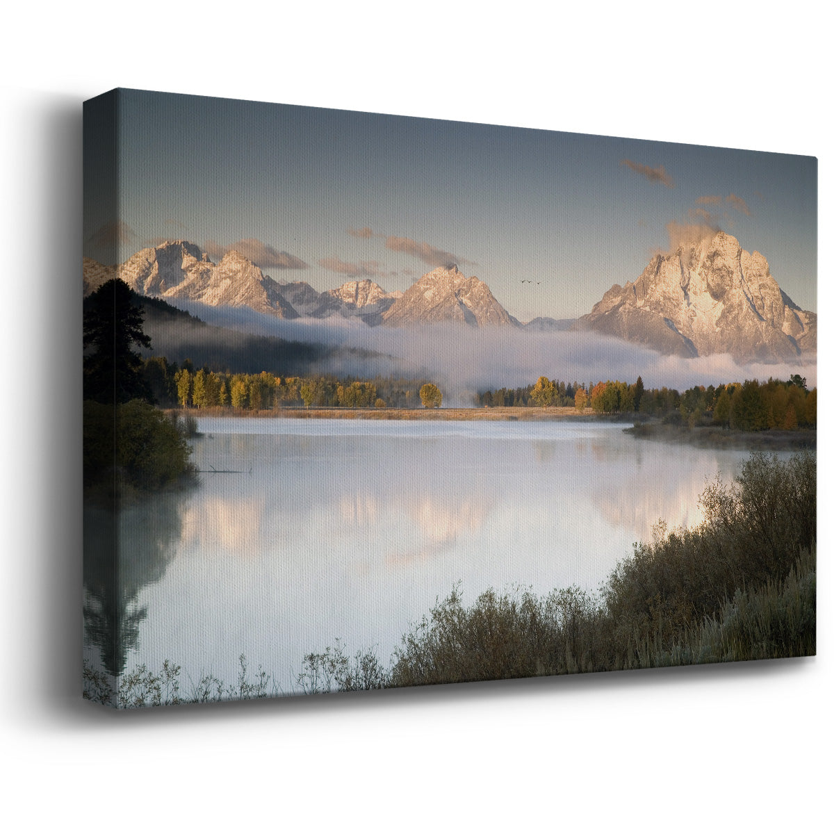 Snake River Fog Premium Gallery Wrapped Canvas - Ready to Hang