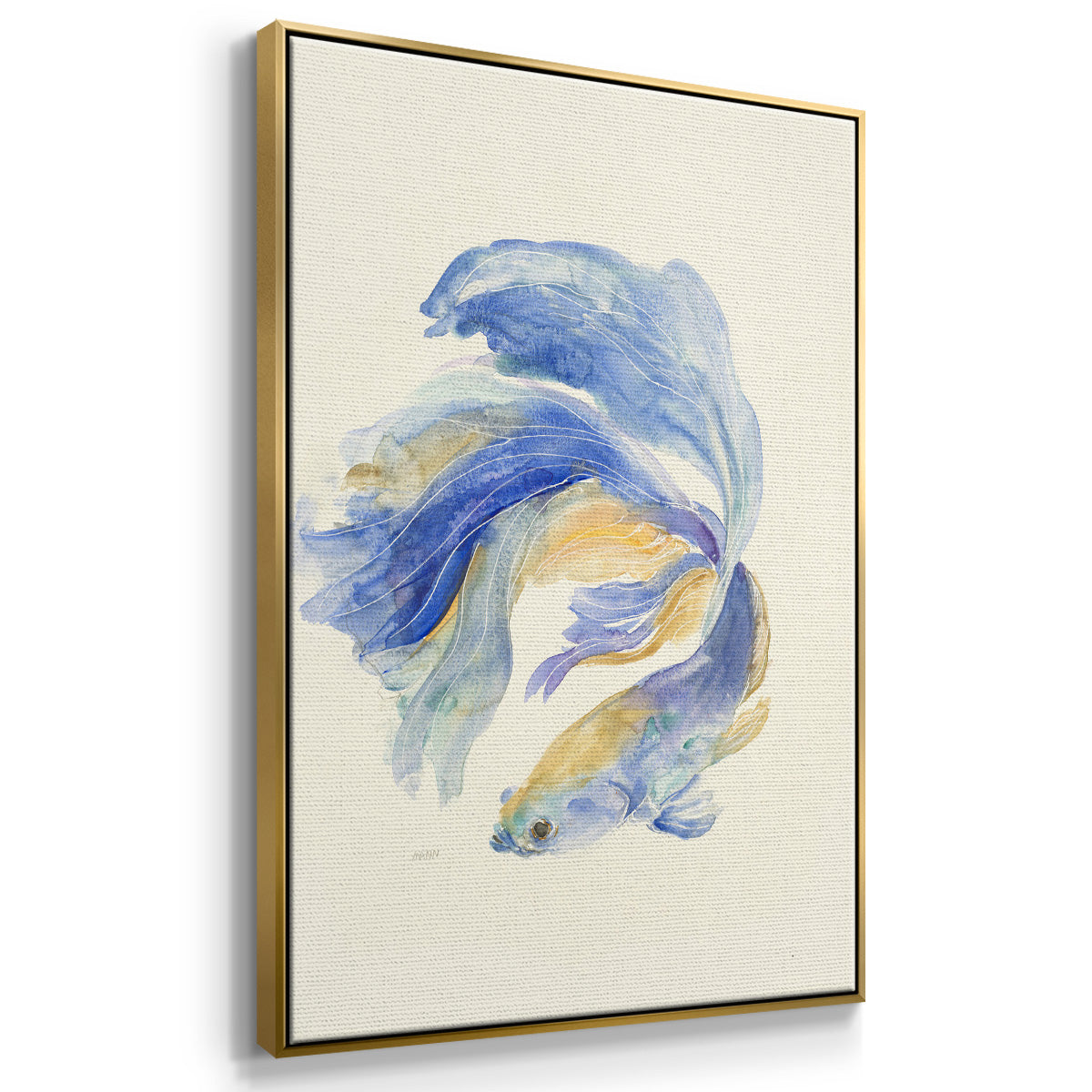 Betta II - Framed Premium Gallery Wrapped Canvas L Frame - Ready to Hang