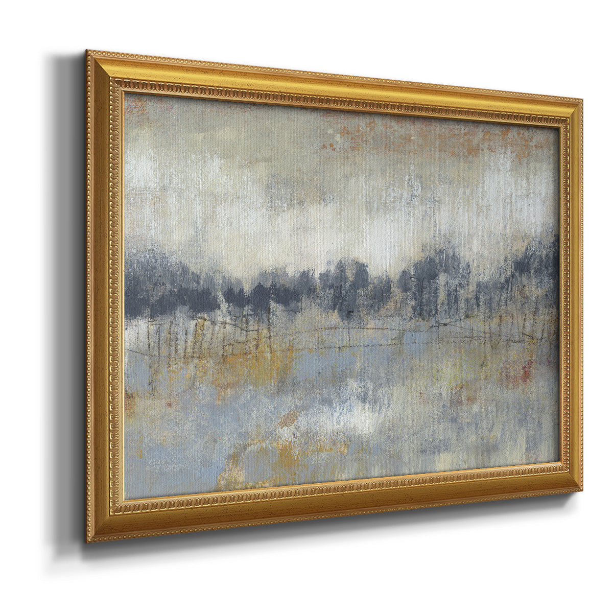 Cool Grey Horizon II Premium Framed Canvas- Ready to Hang