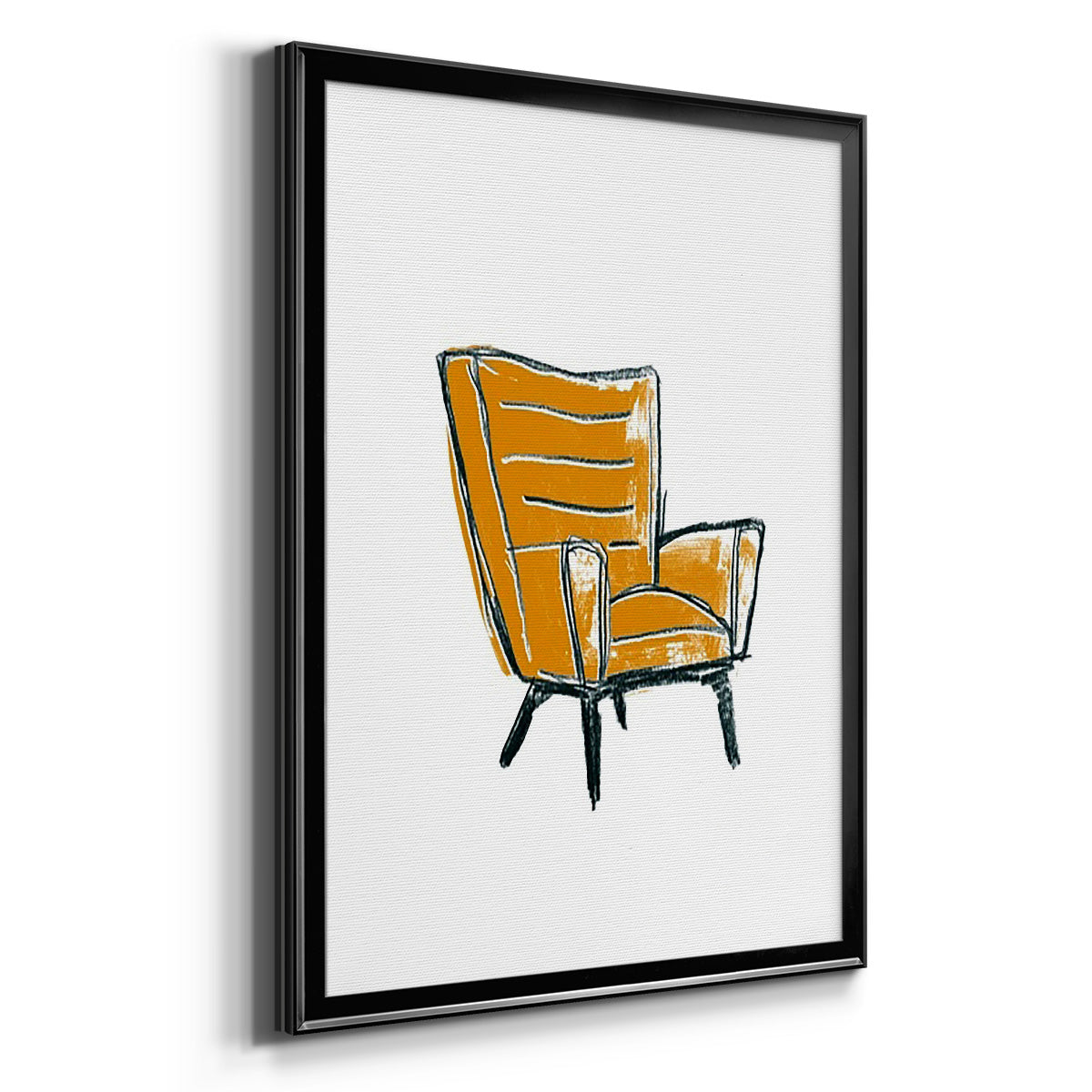 Take a Seat III - Modern Framed Canvas Print