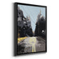 The Road Less Traveled - Modern Framed Canvas Print