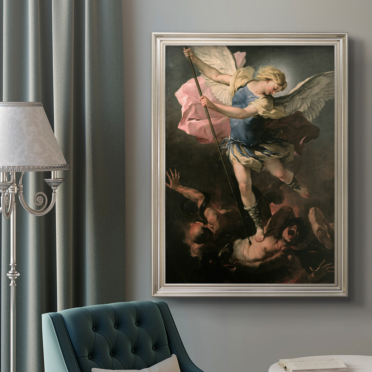 St. Michael - Ornate Framed Canvas Print