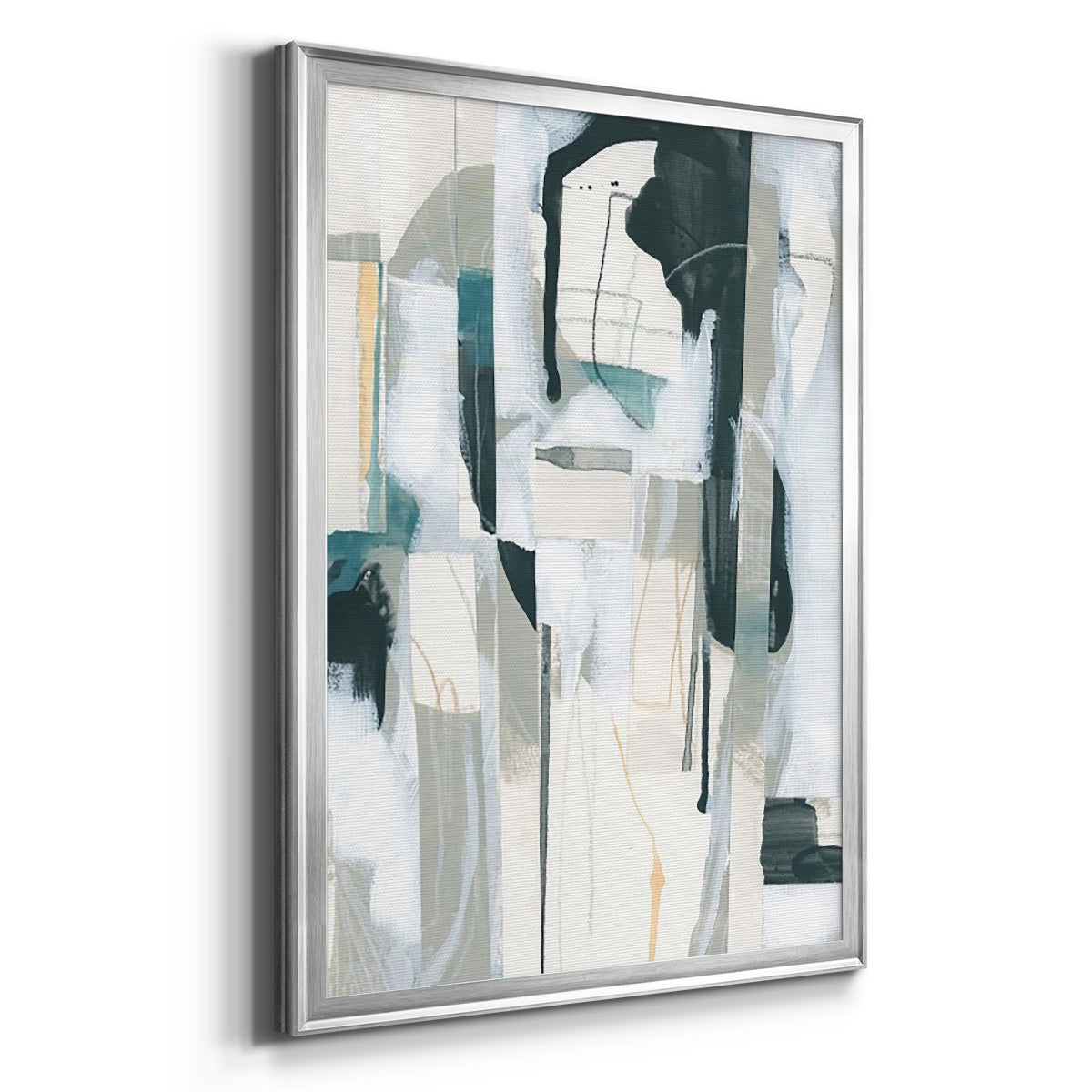 Sea Cavern Strata II - Modern Framed Canvas Print