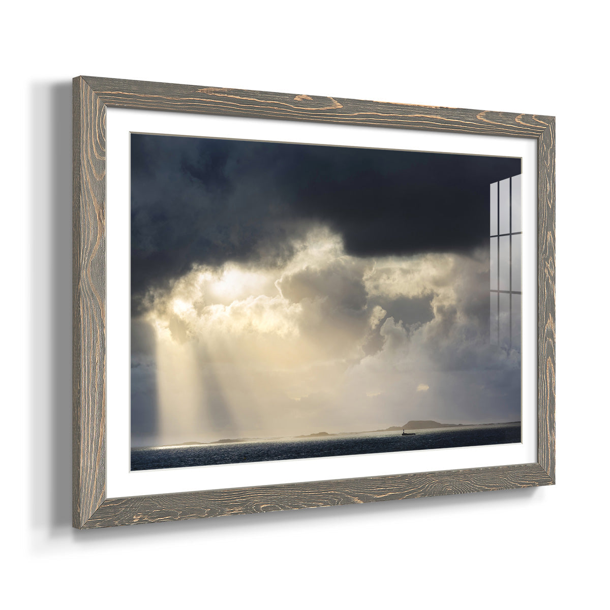 Rays of Light - Barnwood Framed Art Print