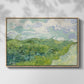 Green Wheat Field, Auvers, 1890 - Floater Framed Canvas Print