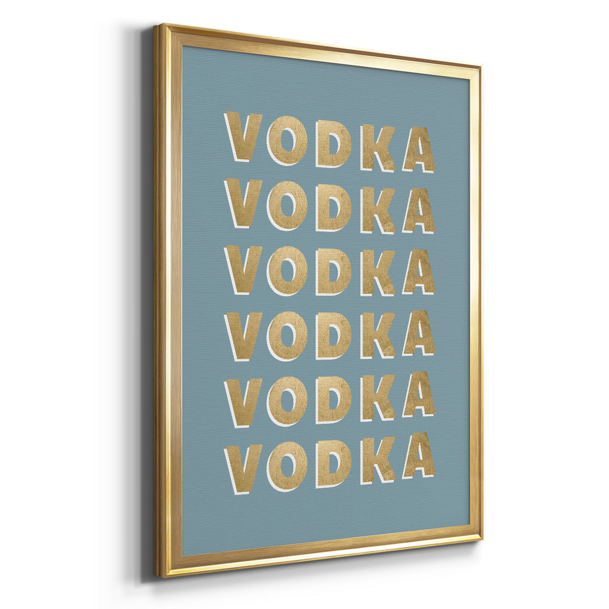 Vodka - Modern Framed Canvas Print