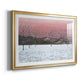 Sunset Snowfall I Premium Framed Print - Ready to Hang