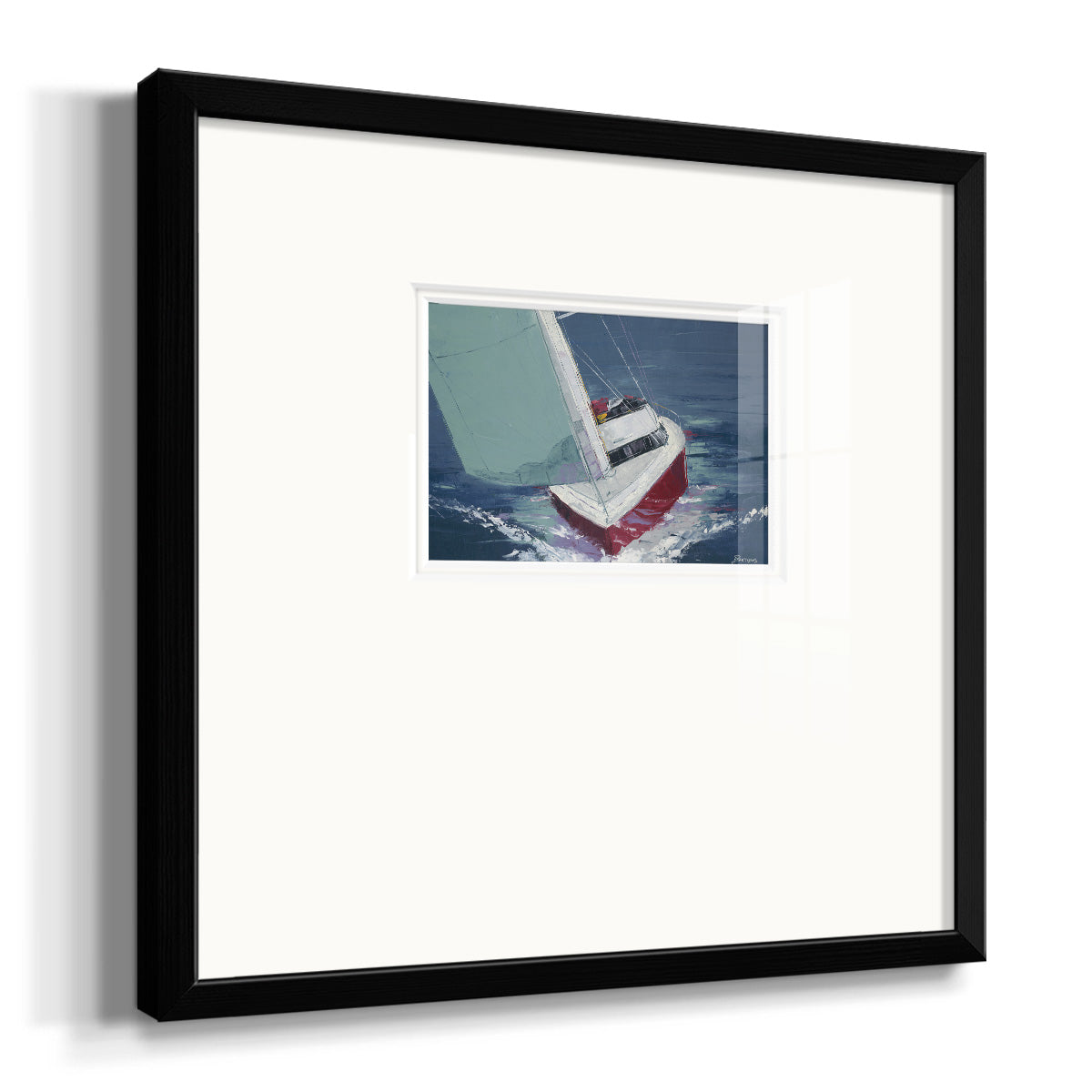 Day Sailing- Premium Framed Print Double Matboard