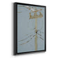 Wires V - Modern Framed Canvas Print