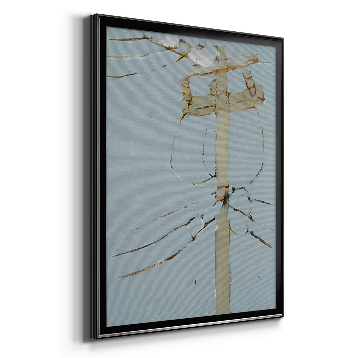 Wires V - Modern Framed Canvas Print