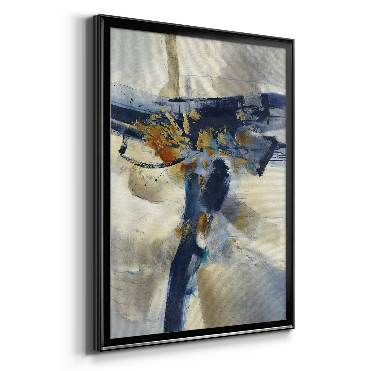 Blast - Modern Framed Canvas Print