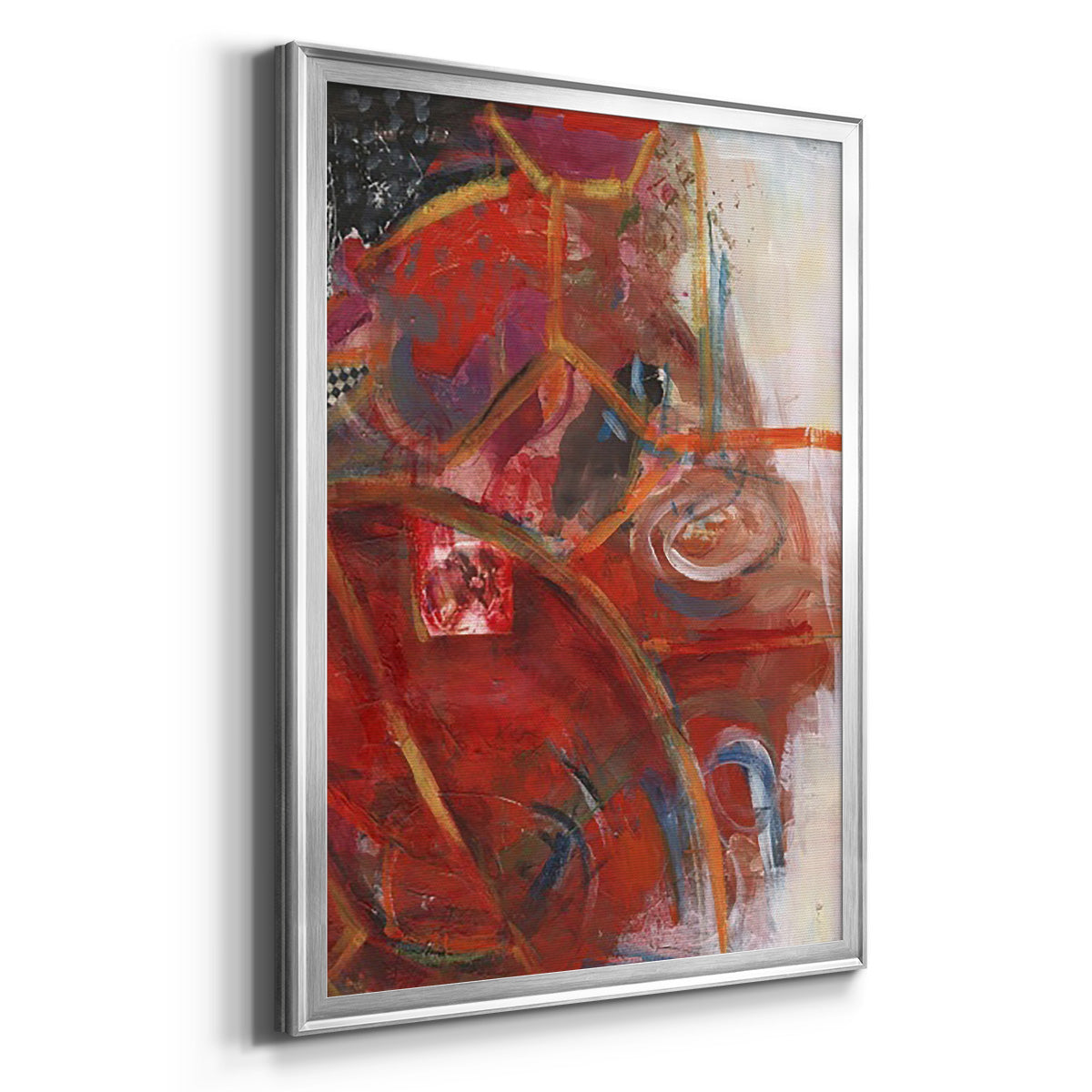 City Life I - Modern Framed Canvas Print