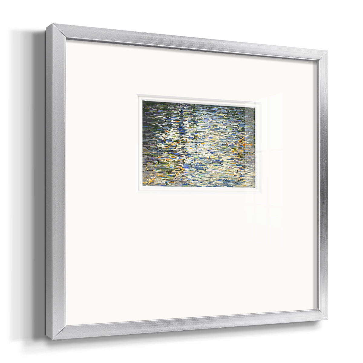 Water Reflections- Premium Framed Print Double Matboard