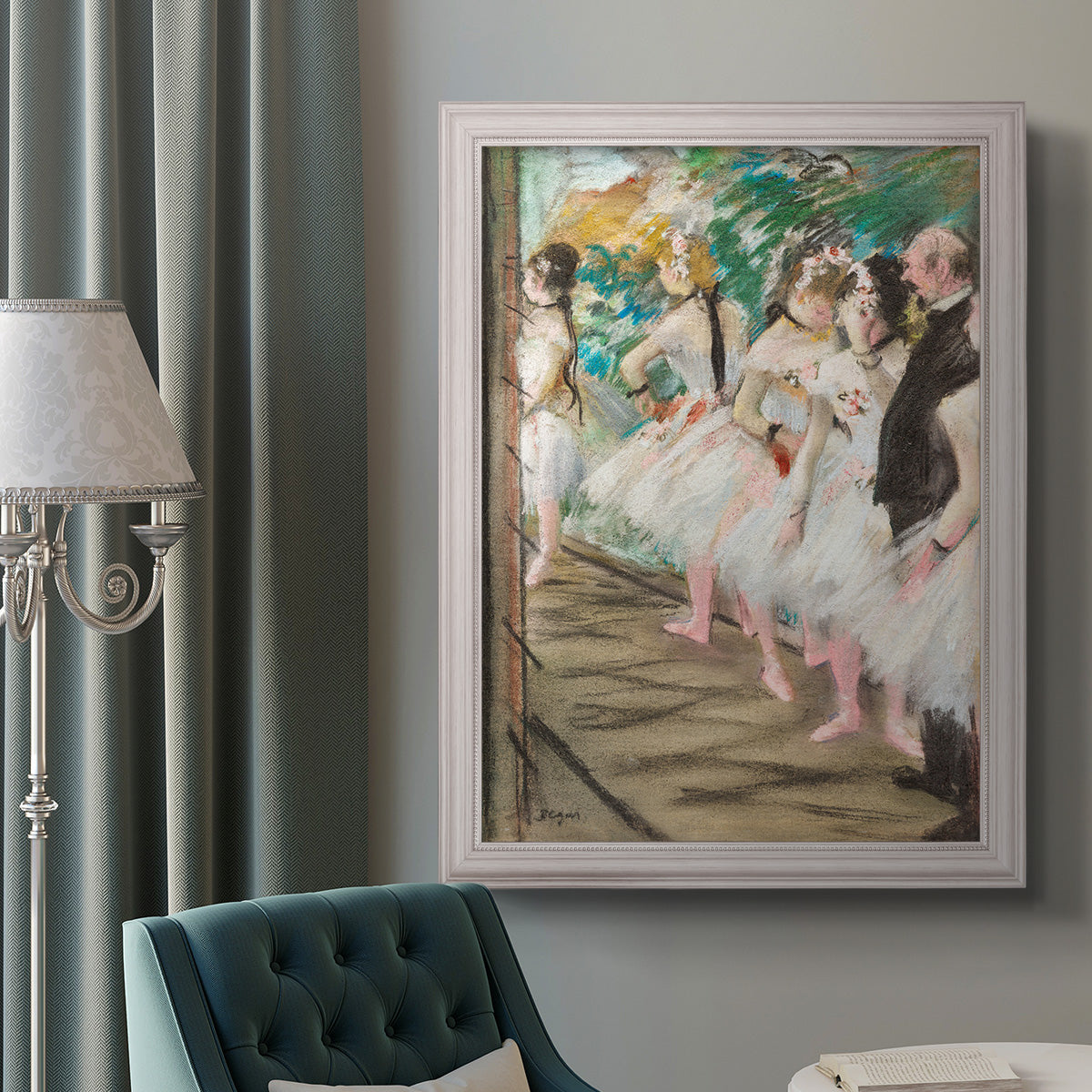 The Ballet, 1880 - Ornate Framed Canvas Print