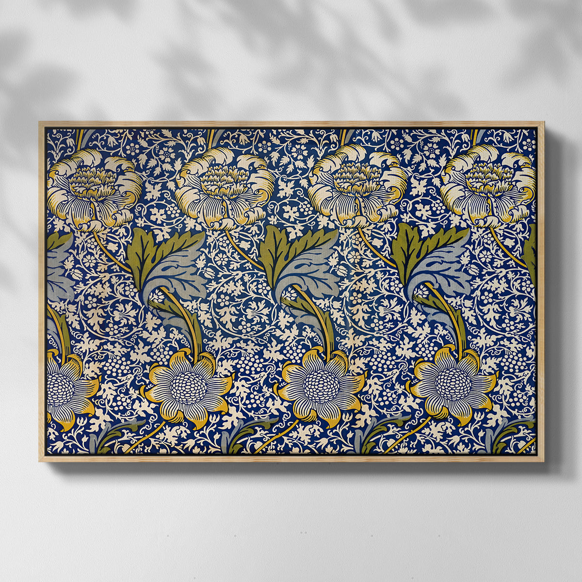 Kennet - Indigo/Gold, 1883 - Floater Framed Canvas Print