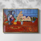 Still Life with a Pewter Jug and Pink Statuette, 1910 - Floater Framed Canvas Print