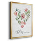 Paradise Floral Heart - Modern Framed Canvas Print