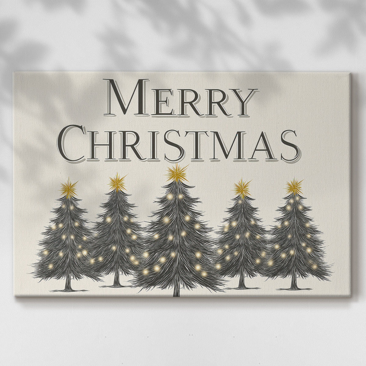Frostlit Yule Serenade - Canvas Art Print