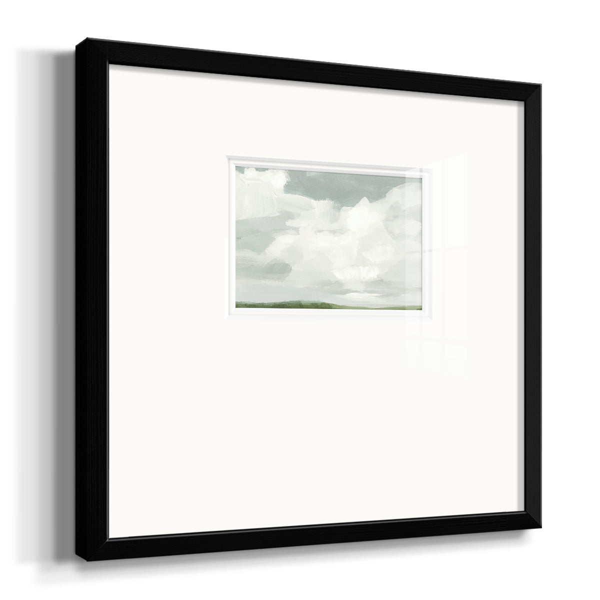 Gray Stone Sky I Premium Framed Print Double Matboard