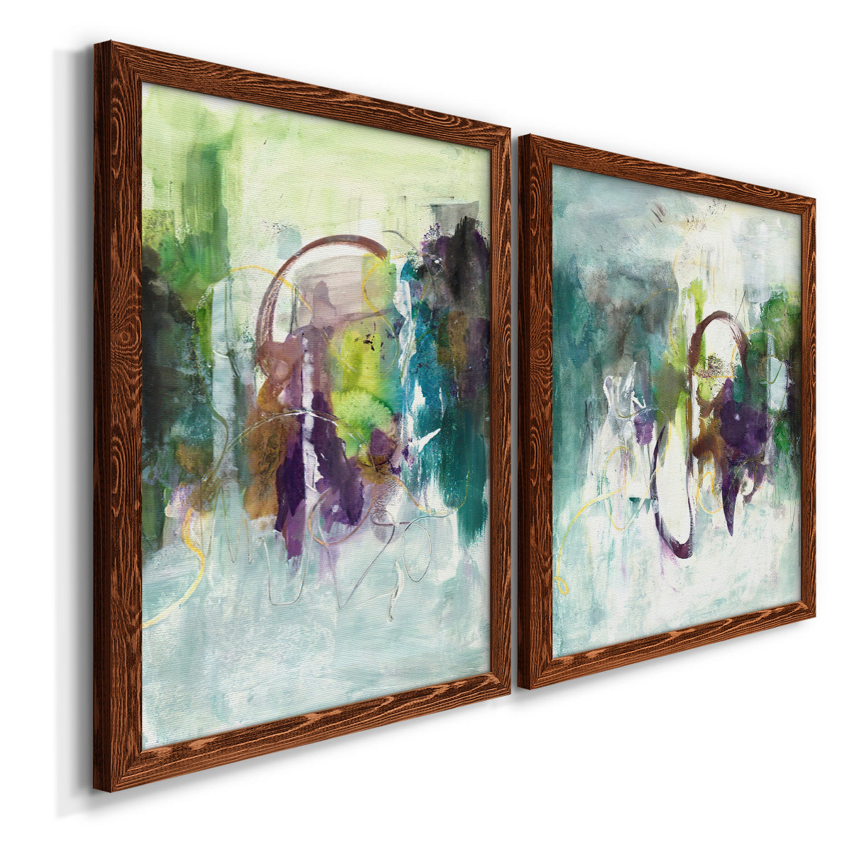 Moving On I - Premium Framed Canvas 2 Piece Set - Ready to Hang