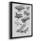 Industrial Flight - Modern Framed Canvas Print