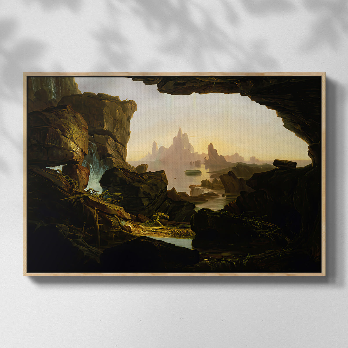 The Subsiding of the Waters of the Deluge, 1829 - Floater Framed Canvas Print