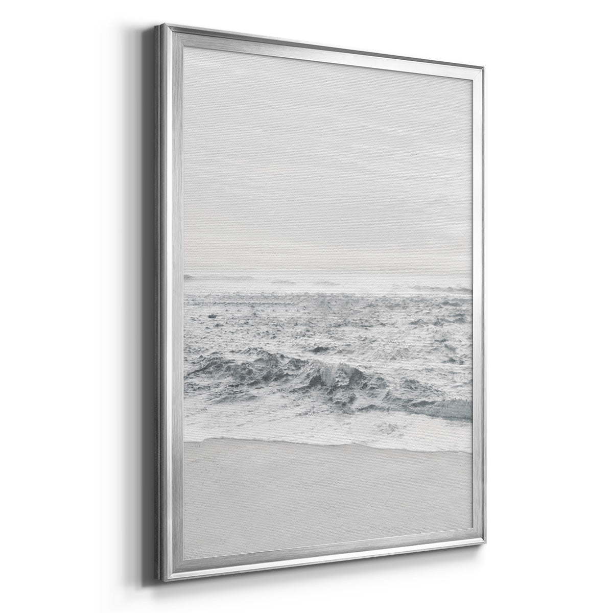 Gentle Tides II - Modern Framed Canvas Print