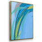 Circulating Flow I - Framed Premium Gallery Wrapped Canvas L Frame 3 Piece Set - Ready to Hang