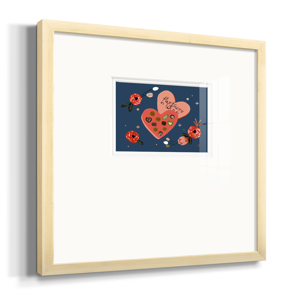 Happy Galentine I Premium Framed Print Double Matboard