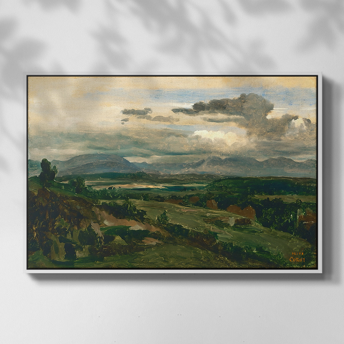 Civita Castellana, c. 1860s - Floater Framed Canvas Print