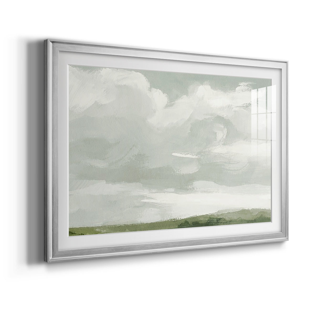 Gray Stone Sky III Premium Framed Print - Ready to Hang