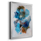 Misty Blue II - Modern Framed Canvas Print