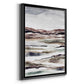 Muted Earth Layers II - Modern Framed Canvas Print