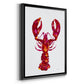 Lobster - Modern Framed Canvas Print