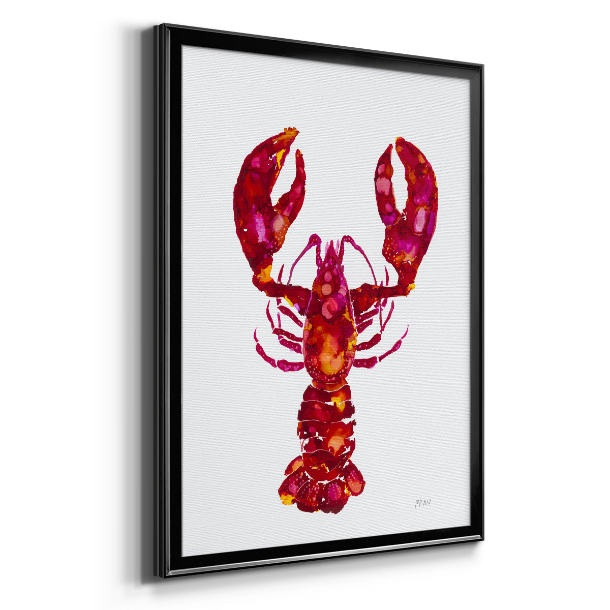 Lobster - Modern Framed Canvas Print