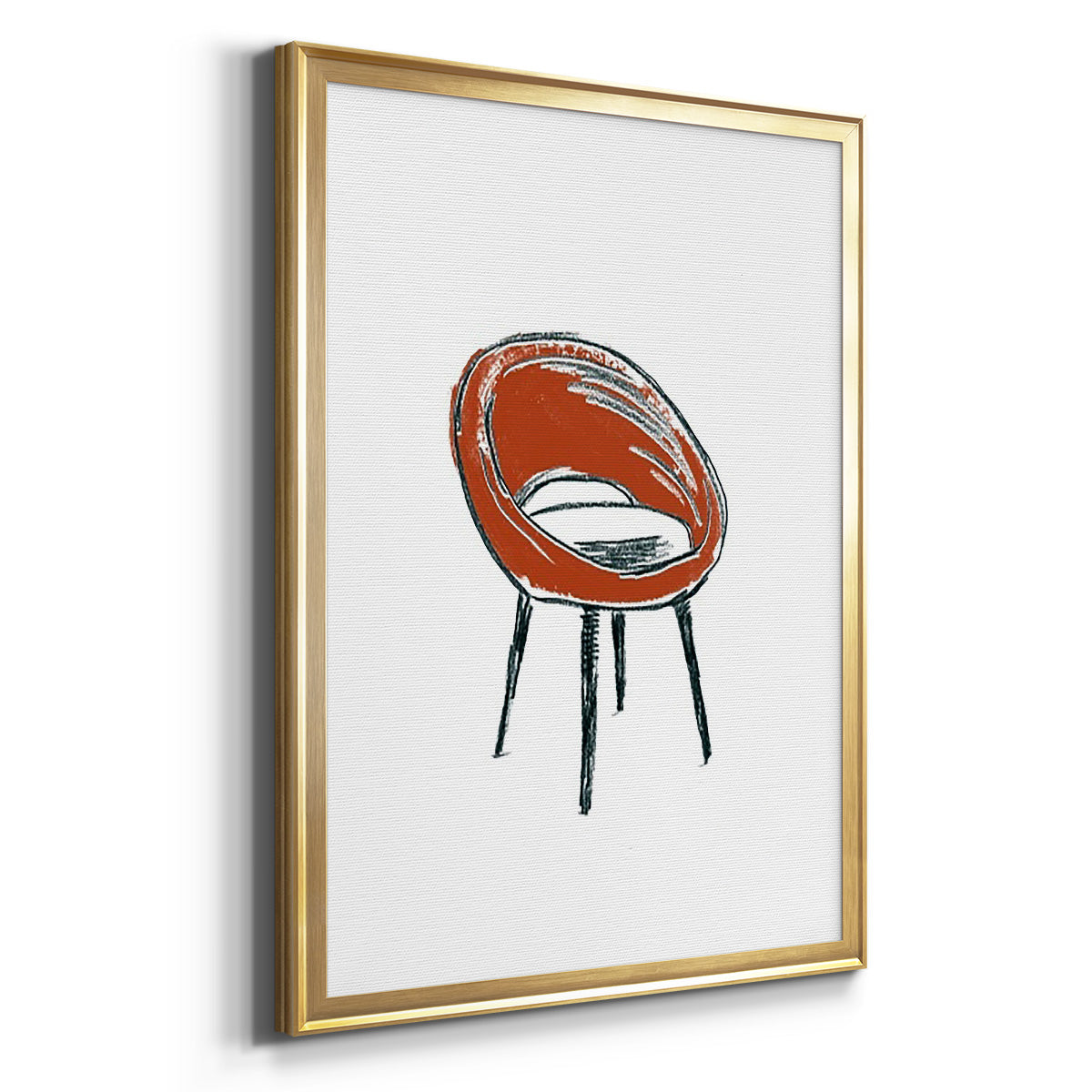 Take a Seat V - Modern Framed Canvas Print